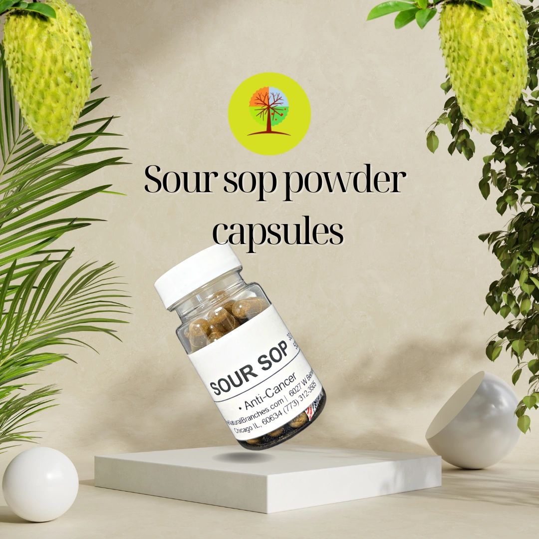 Sour sop powder capsules 750mg (30ct)